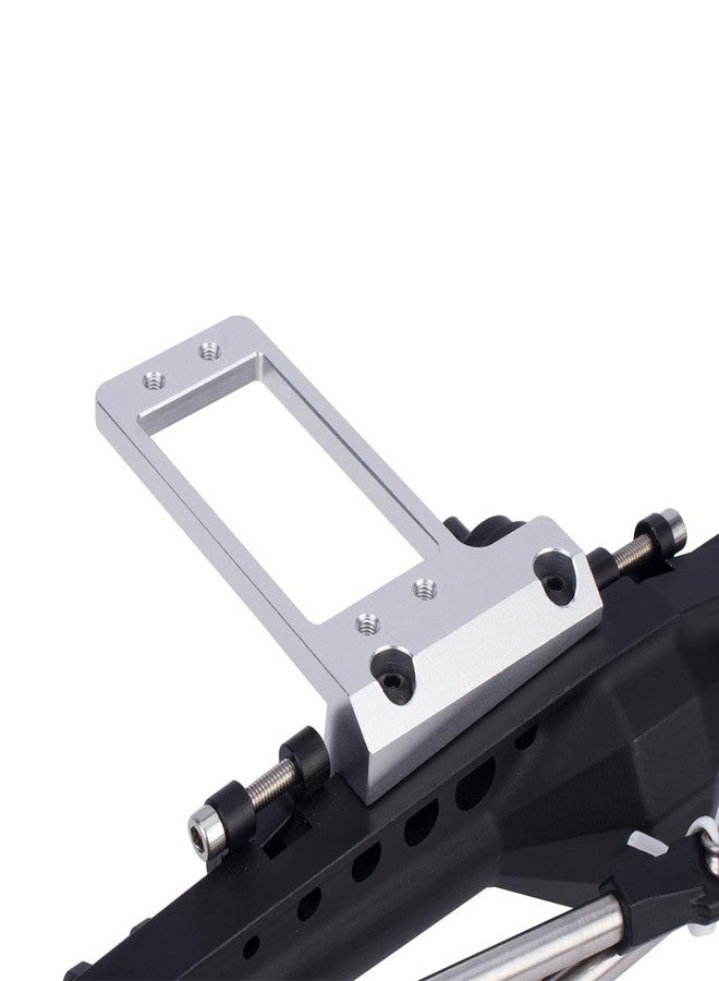 YSKMLOLP 1/10 RC Servo Mount, Aluminum Front Axle BAT Servo Mount Low Center of Gravity for 1/10 RC Crawler Car VP Capra F9 DIY LCG Chassis Upgrade Parts(Black) - Image 5